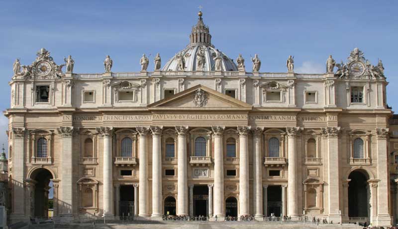 Facade of St Peter's Basilica