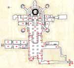 Map of the Vatican Grottoes