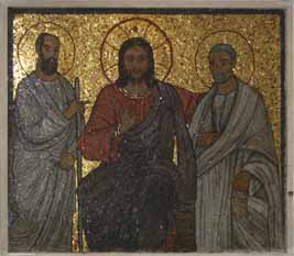 Mosaic of Christ between Sts Peter and Paul - Above Tomb of Otto II