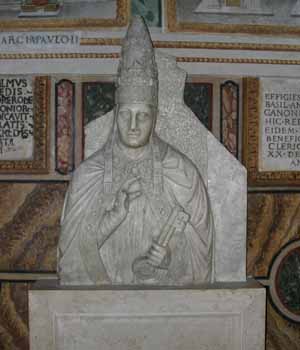 Bust of Boniface VIII in the Partorienti Chapel