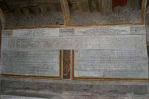 Inscriptions in the Partorienti Chapel