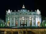 Facade of St. Peter's at Night