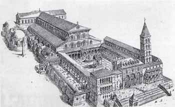 Reconstructed View of Medieval Old St Peter's