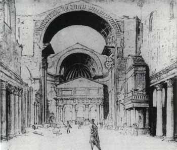 Maerten van Heemskerck sketch of St Peter's construction