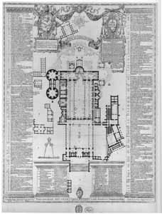 Floorplan of Old St Peter's by Tiberio Alfarano