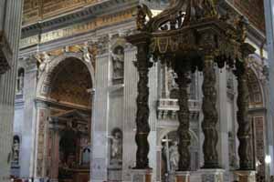 The Right Tribune area behind the Baldacchino - St Dominic Lower Far Left 