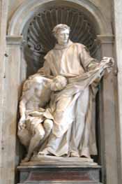 St John of God statue by Filippo Della Valle, 1745