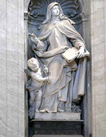 St Teresa of Jesus in St Peter's Basilica