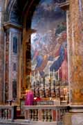 Morning Mass at the Navicella Altar in St Peter's