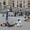 Relaxing in St Peter's Square