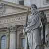 St Paul statue in front of St Peter's