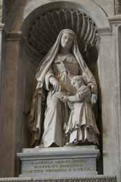 St Angela Merici statue by Pietro Galli, 1866