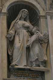 St Frances of Rome statue by Pietro Galli, 1850