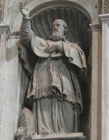 Founder Statue of St Francis de Sales in St Peter's Basilica