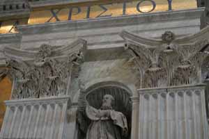 Greek Letters in the Right Tribune above St Francis de Sales