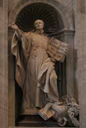 St Ignatius Loyola statue by Camillo & Giuseppe Rusconi, 1733