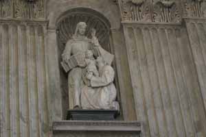 St Louise de Marillac statue in St Peter's